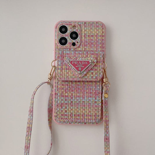 Étui pour iPhone à bandoulière pour sac à cartes de luxe