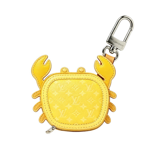 Crab Mini Coin Purse Bag Charm Keychain
