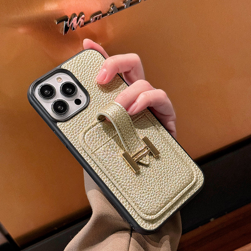 H カードホルダー レザー iPhone ケース