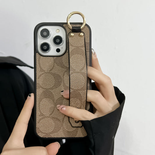 クラシックiPhoneケース(ホルダー付き)コーヒーSW240330