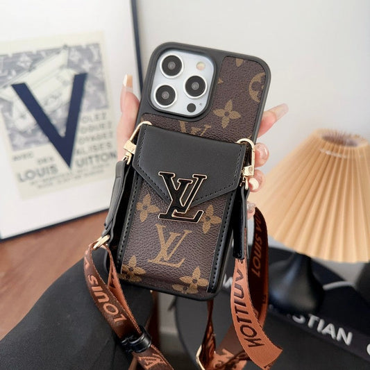 Luksuzna torba za voščilnice, etui za iPhone s petbarvno verigo