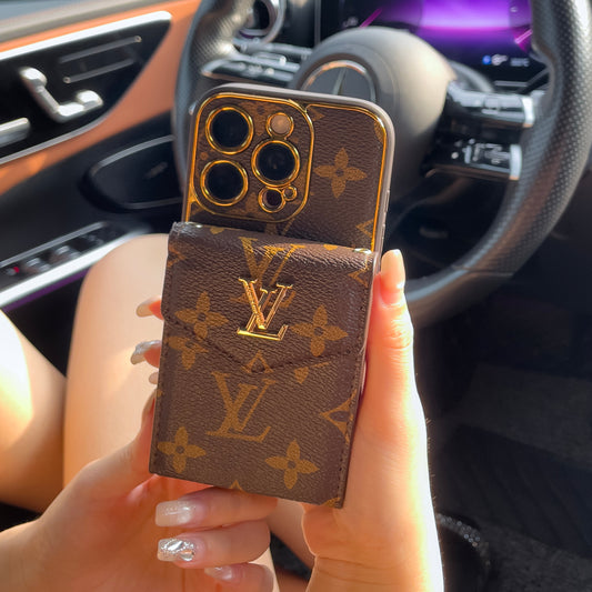 Klassisk luksus kortholder iPhone etui