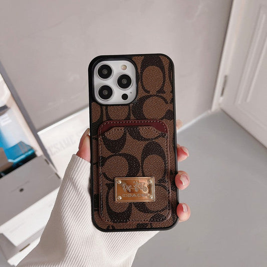 クラシック カードバッグ レザー iPhone ケース
