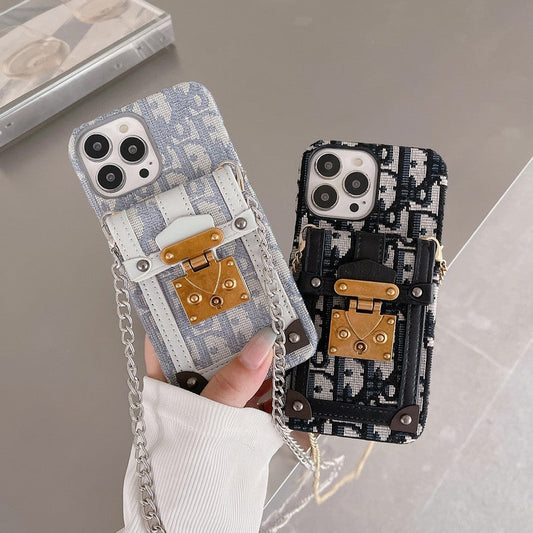 ファッションカードバッグファブリックiPhoneケース