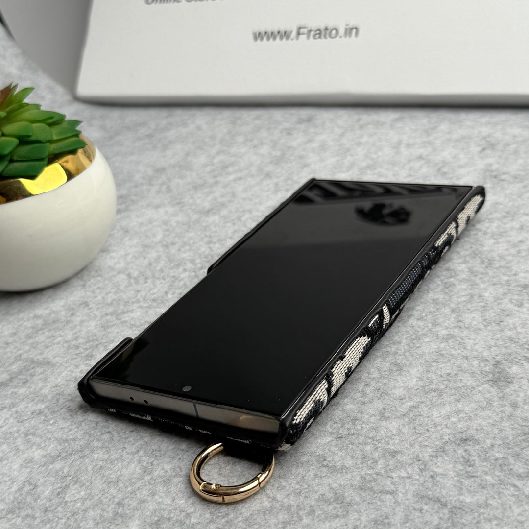 삼성 갤럭시용 럭셔리 브랜드 C Dior 벨트 패턴 케이스
