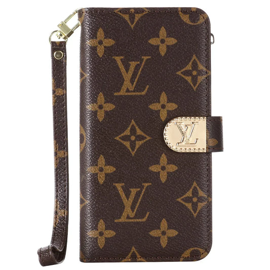 MONOGRAM-CANVAS-LEDER-BRIEFTASCHE SAMSUNG-HANDYHÜLLE