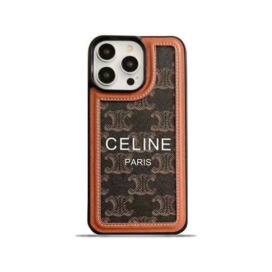Sort Celine iPhone etui med strop-SZ231124