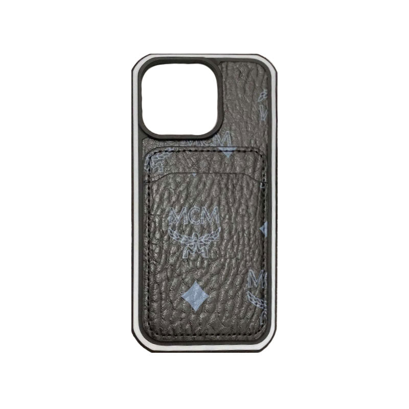 MCM puzdro na iPhone s držiakom karty žlté-MCK240603
