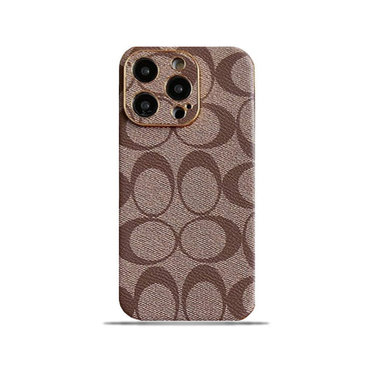 クラシック iPhone ケース レザー ライト ブロウ -QBK240513