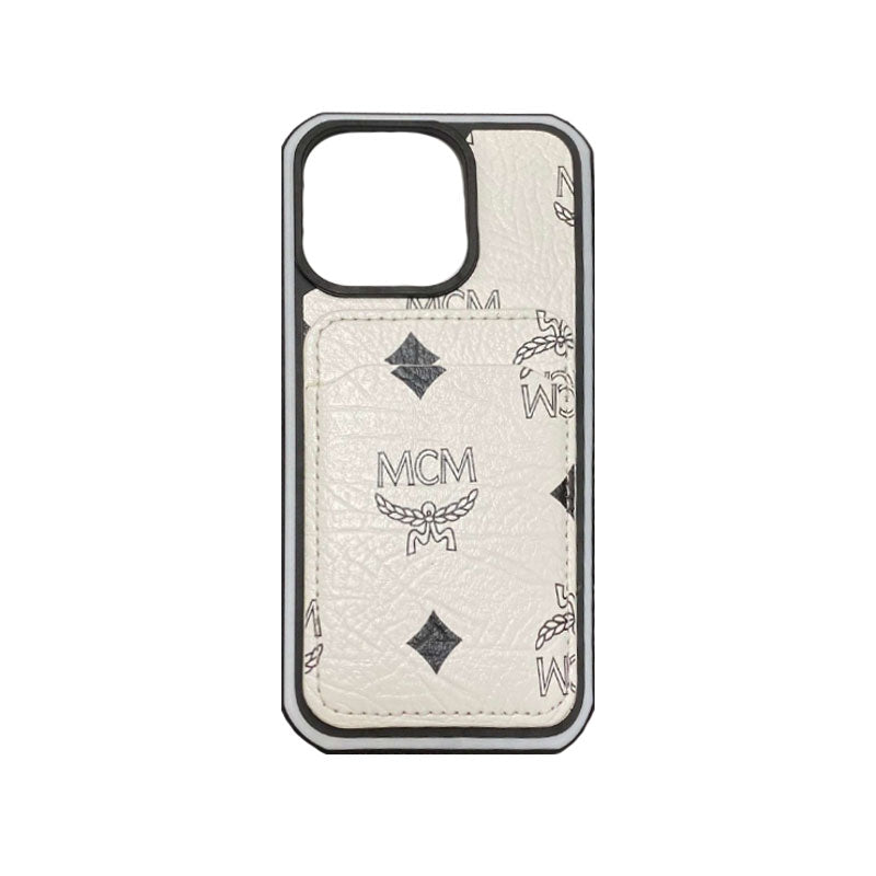 MCM puzdro na iPhone s držiakom karty žlté-MCK240603
