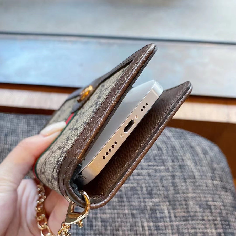 Luksus telefontaske, etui og kortholder til Samsung