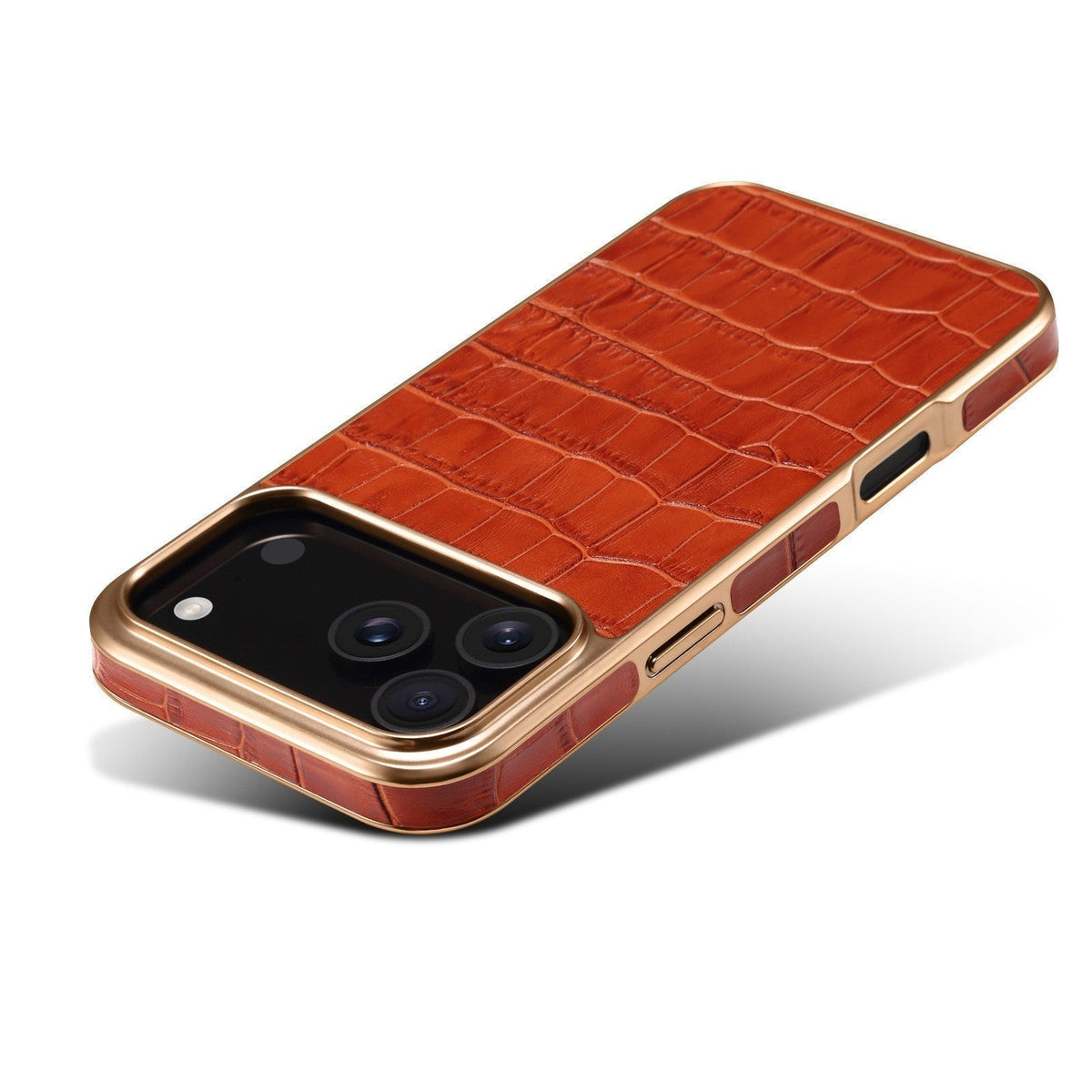 IPhoneケース用クロコ型押しレザーケース