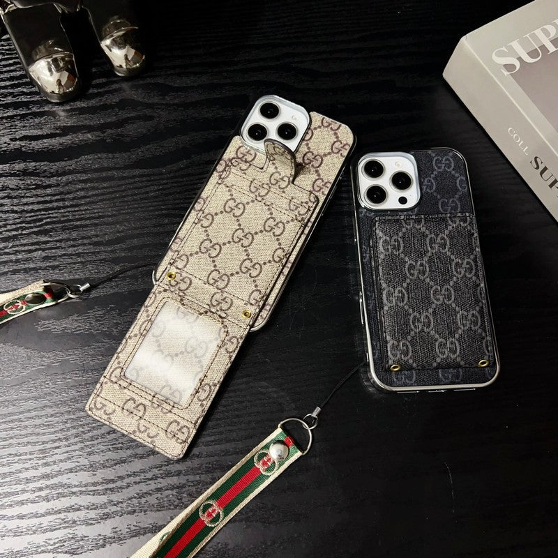 Husă premium pentru iPhone cu lanț de mână
