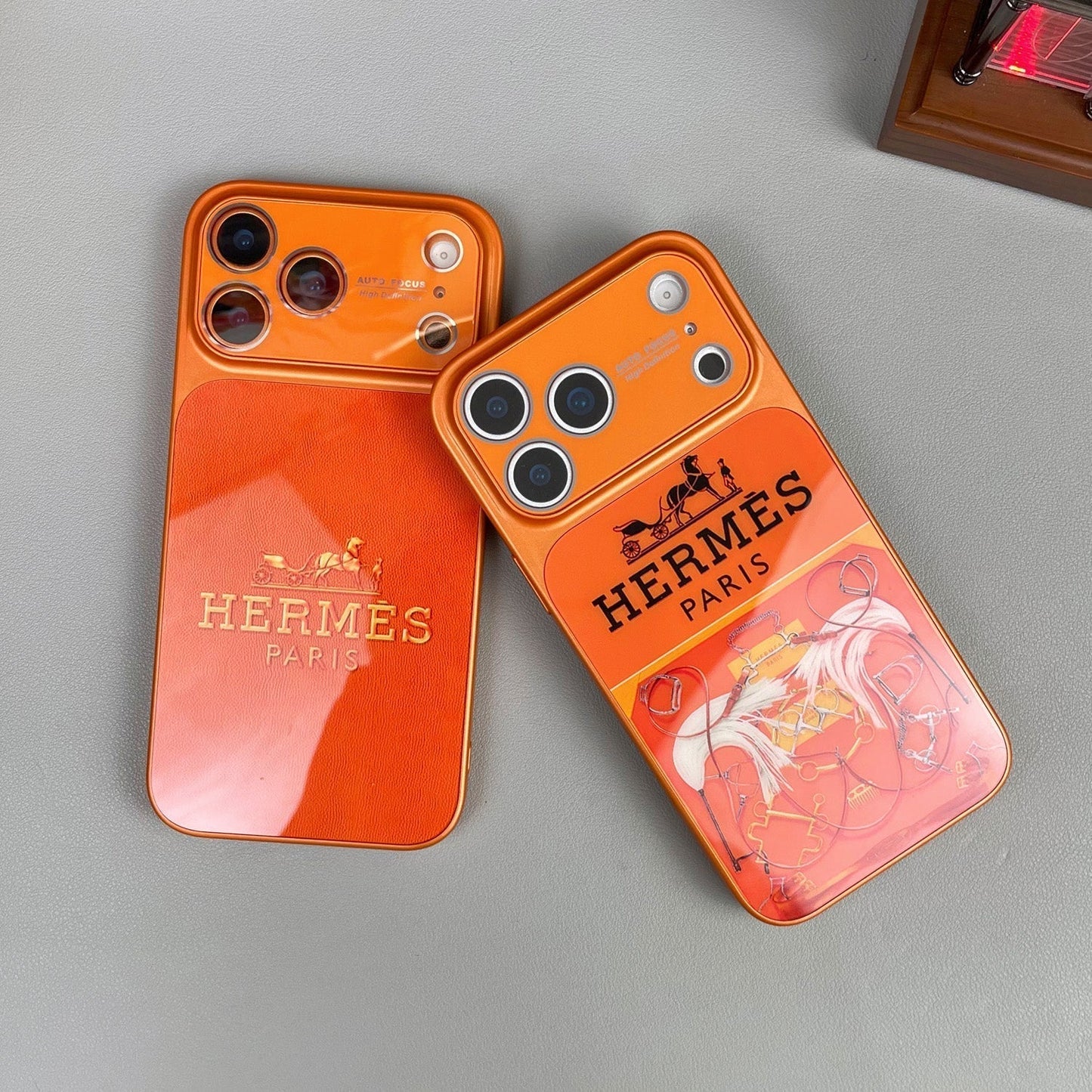 H Luxury Orange Series iPhone-deksel