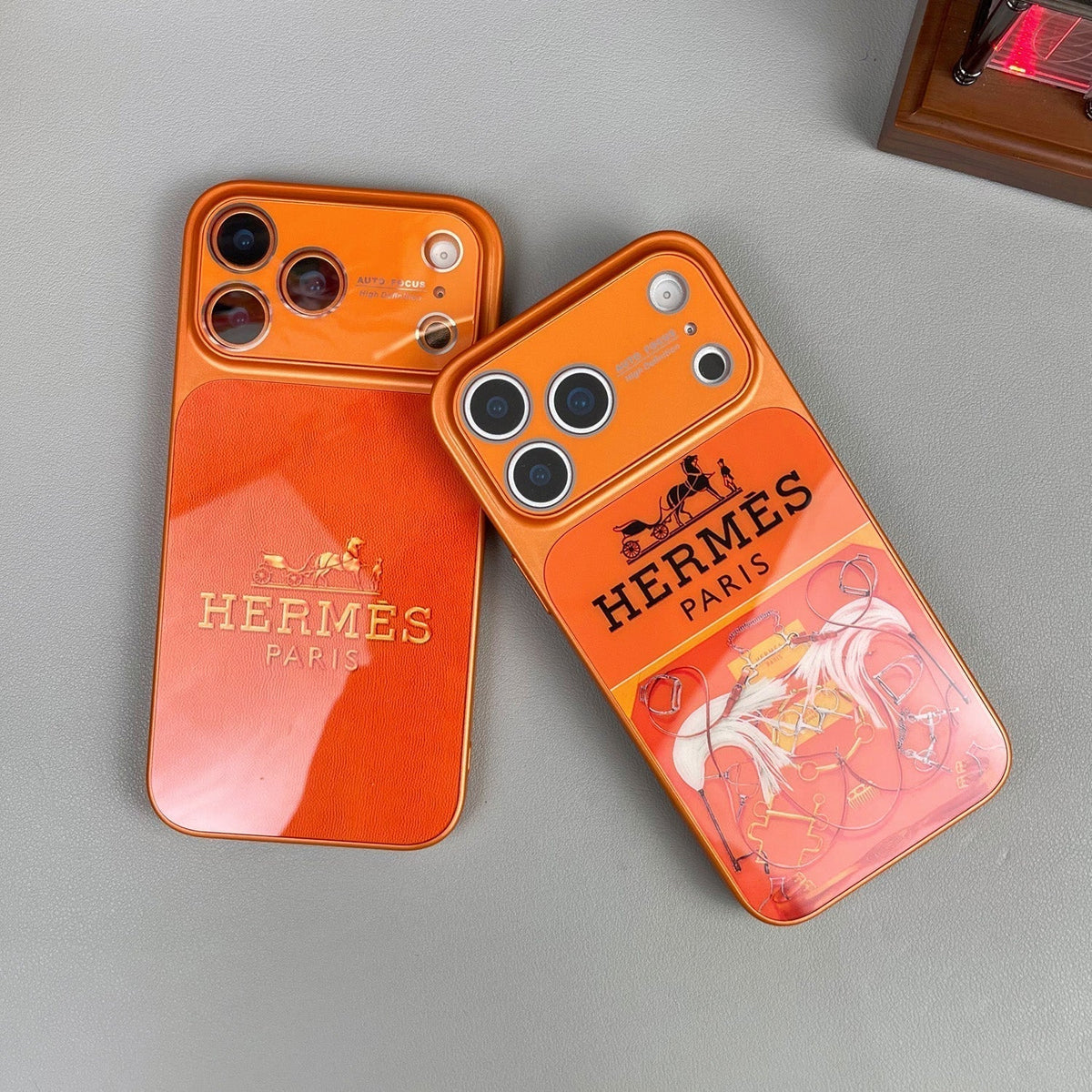H ラグジュアリーオレンジシリーズ iPhone ケース