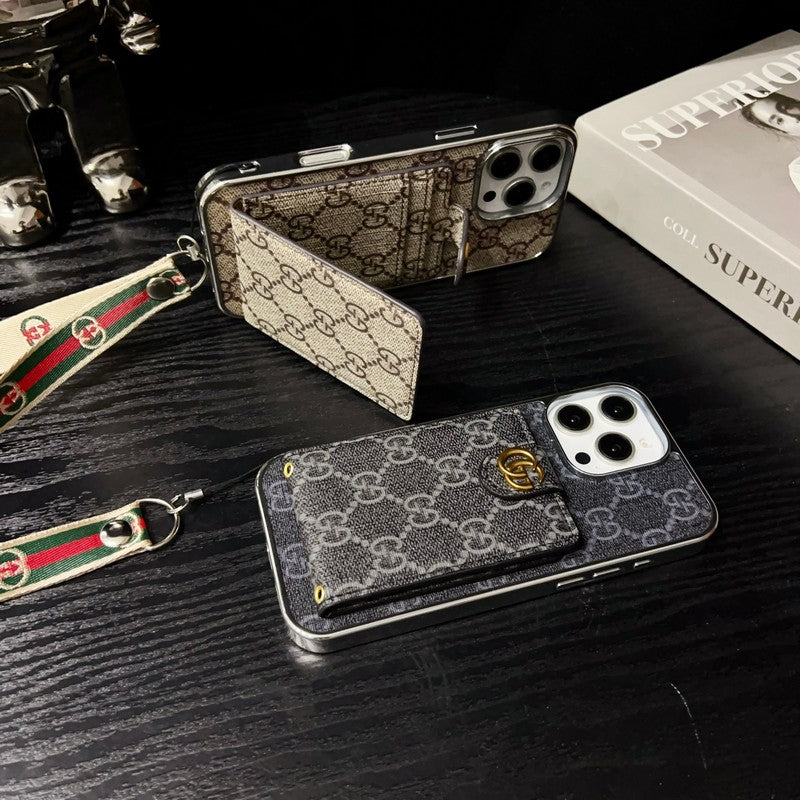 Husă premium pentru iPhone cu lanț de mână