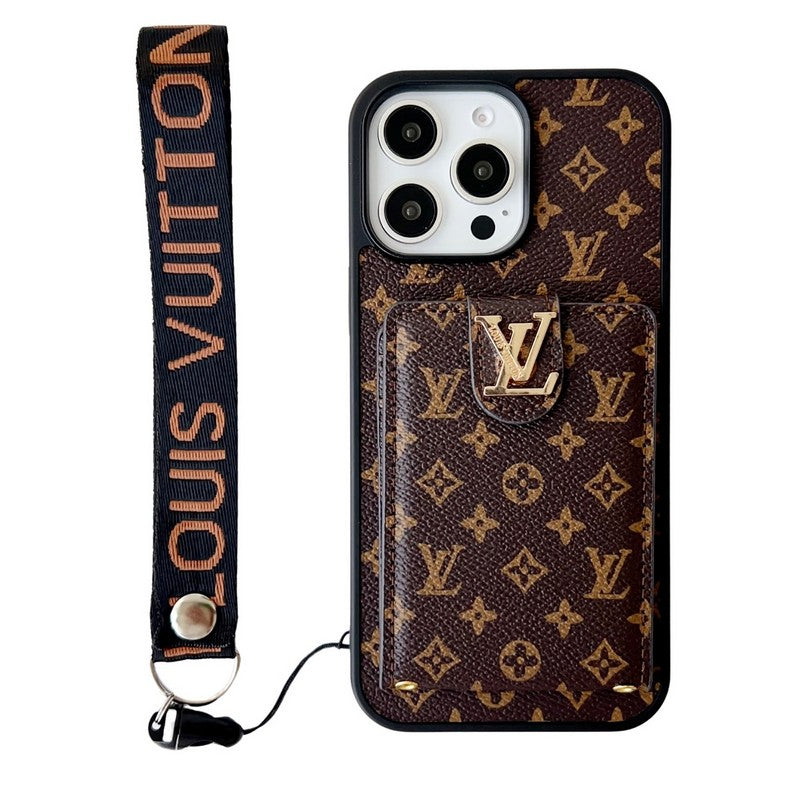 ラグジュアリーなクラシックカラーのクロスボディiPhoneケース