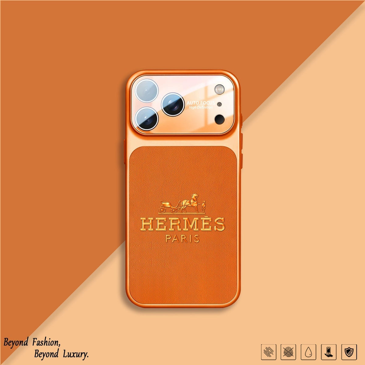 H ラグジュアリーオレンジシリーズ iPhone ケース