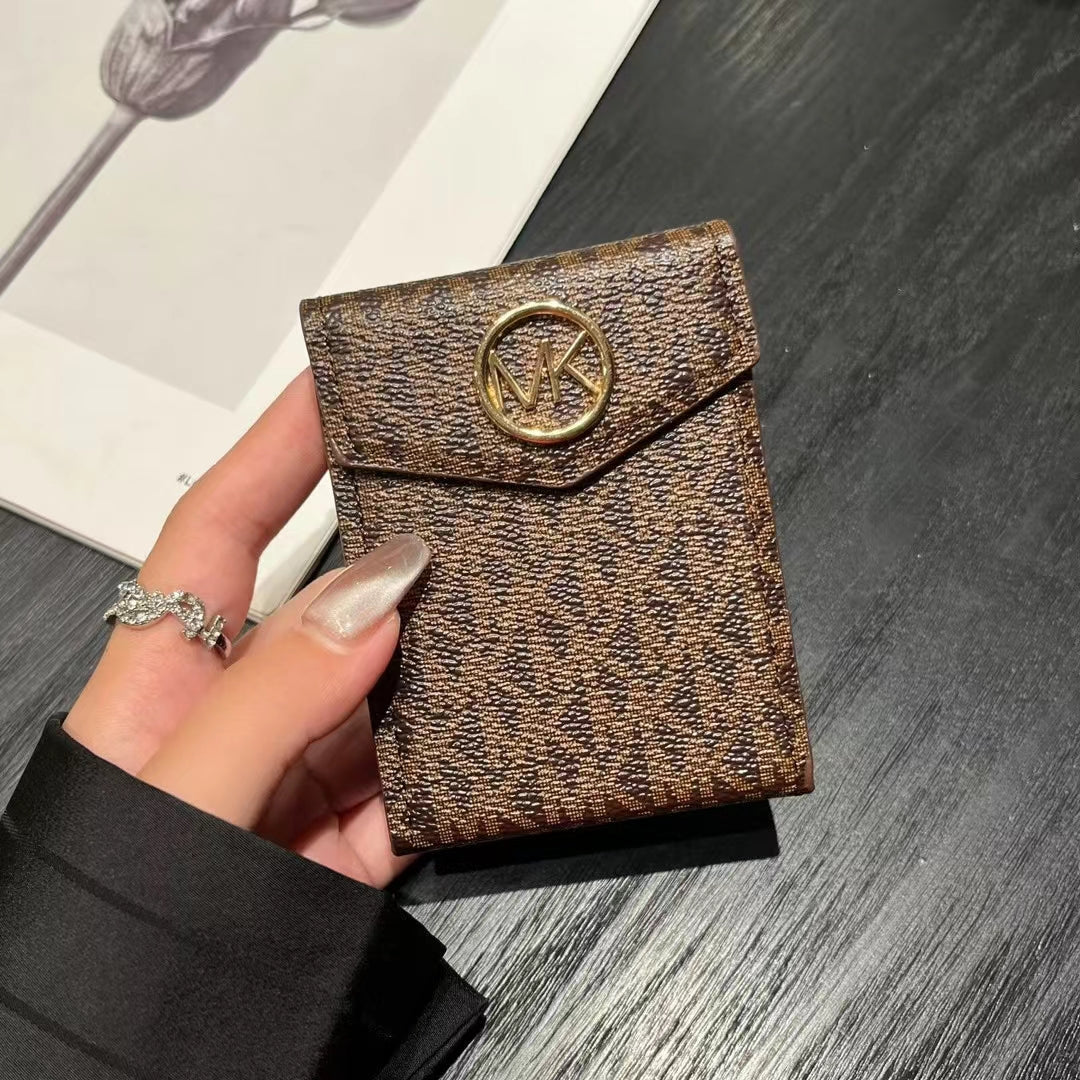 Só MK & CO - Sparán Sealbhóir Cárta Monagram Inspreagtha
