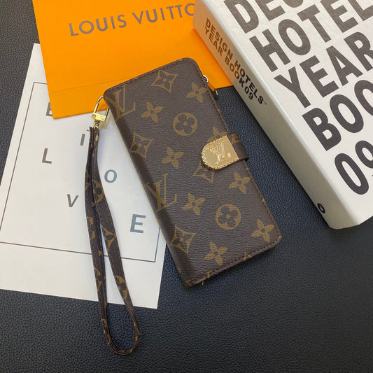 MONOGRAM-CANVAS-LEDER-BRIEFTASCHE SAMSUNG-HANDYHÜLLE