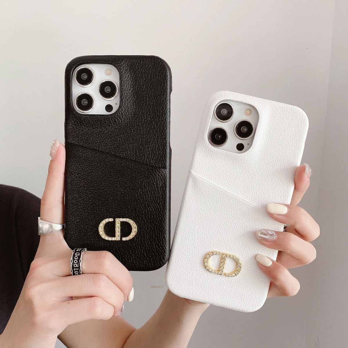 Capa de couro da moda para iPhone