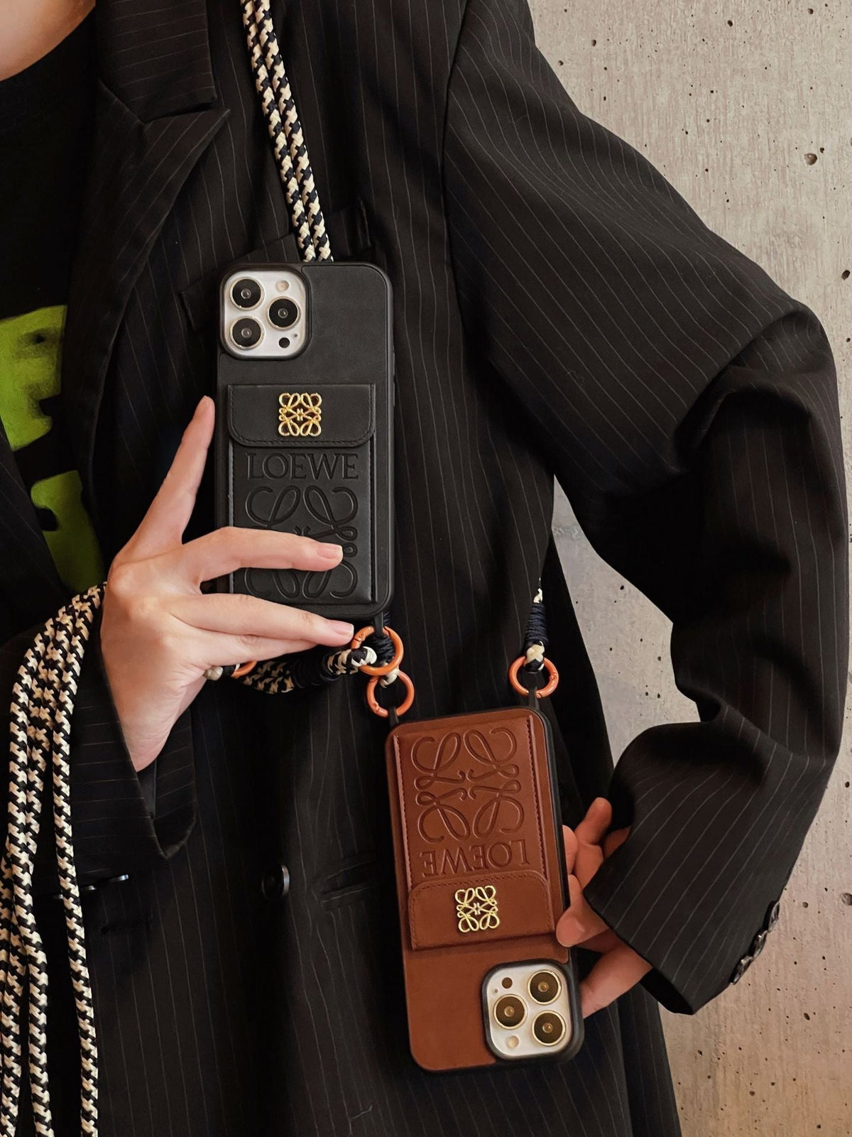 Loe カード ホルダー レザー iPhone ケース