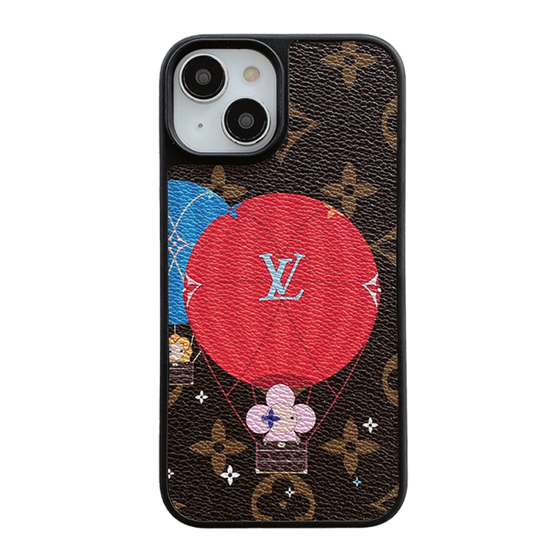 ラグジュアリーバルーン & ハートレザーiPhoneケース