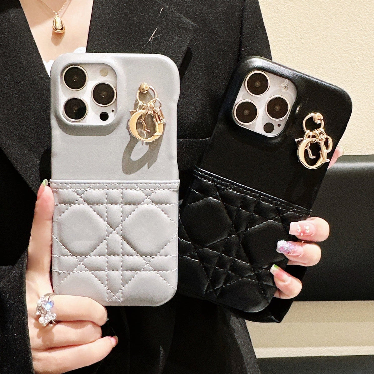 Capa de couro da moda para iPhone