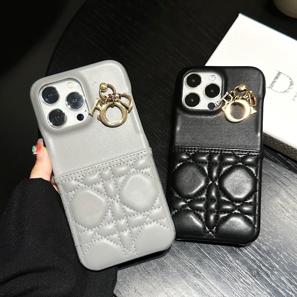 Capa de couro da moda para iPhone
