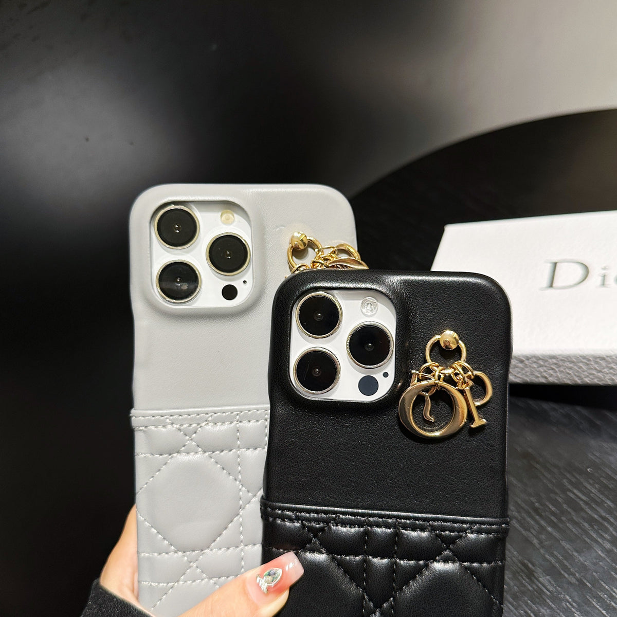 Capa de couro da moda para iPhone