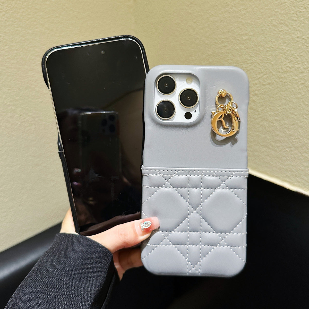 Capa de couro da moda para iPhone
