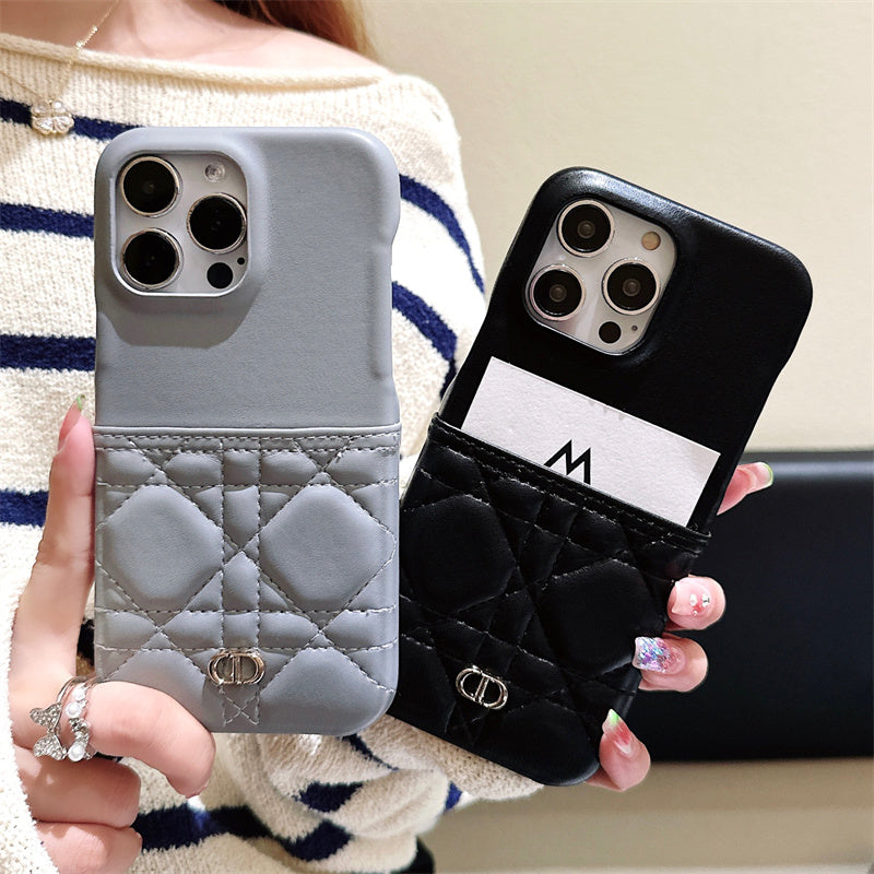 Capa de couro da moda para iPhone