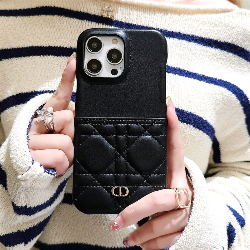 Capa de couro da moda para iPhone