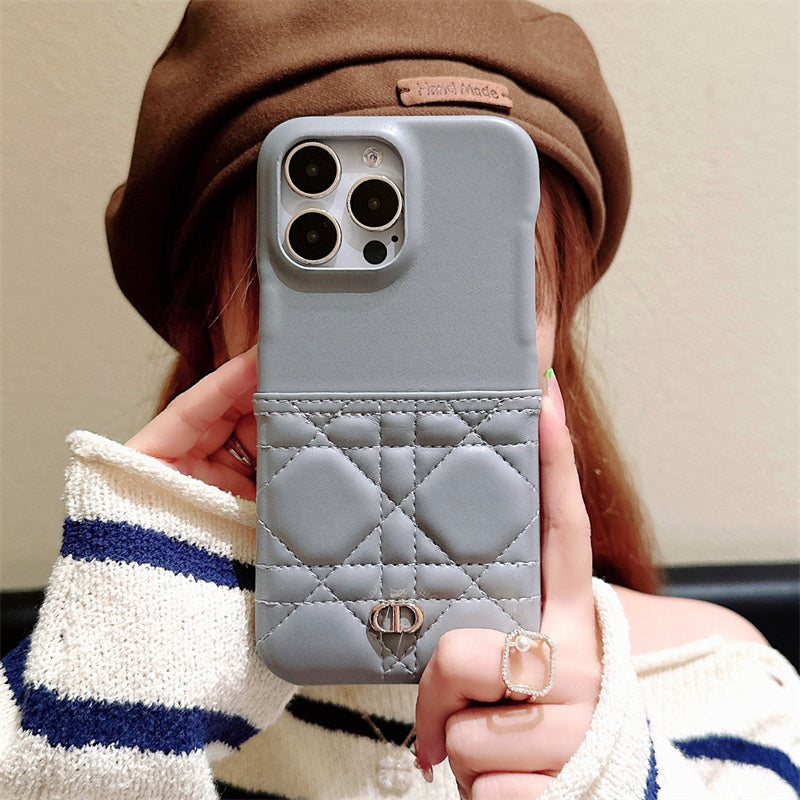 Capa de couro da moda para iPhone