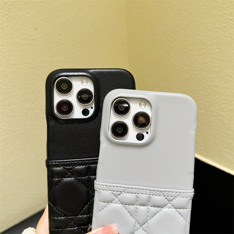 Capa de couro da moda para iPhone