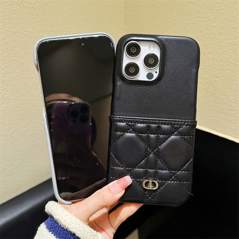 Capa de couro da moda para iPhone