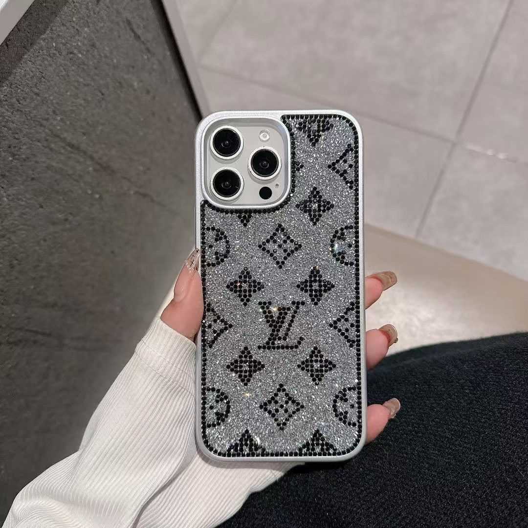 ラグジュアリーグリッターホログラフィックY-S-L-Inspired iPhoneケース – ダイヤモンドシャインエディション