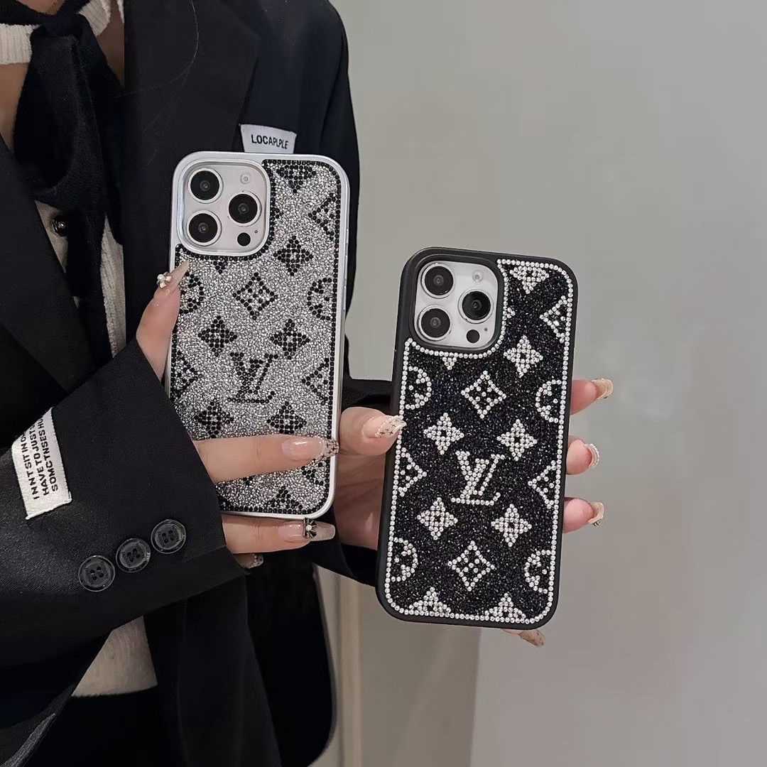 ラグジュアリーグリッターホログラフィックY-S-L-Inspired iPhoneケース – ダイヤモンドシャインエディション