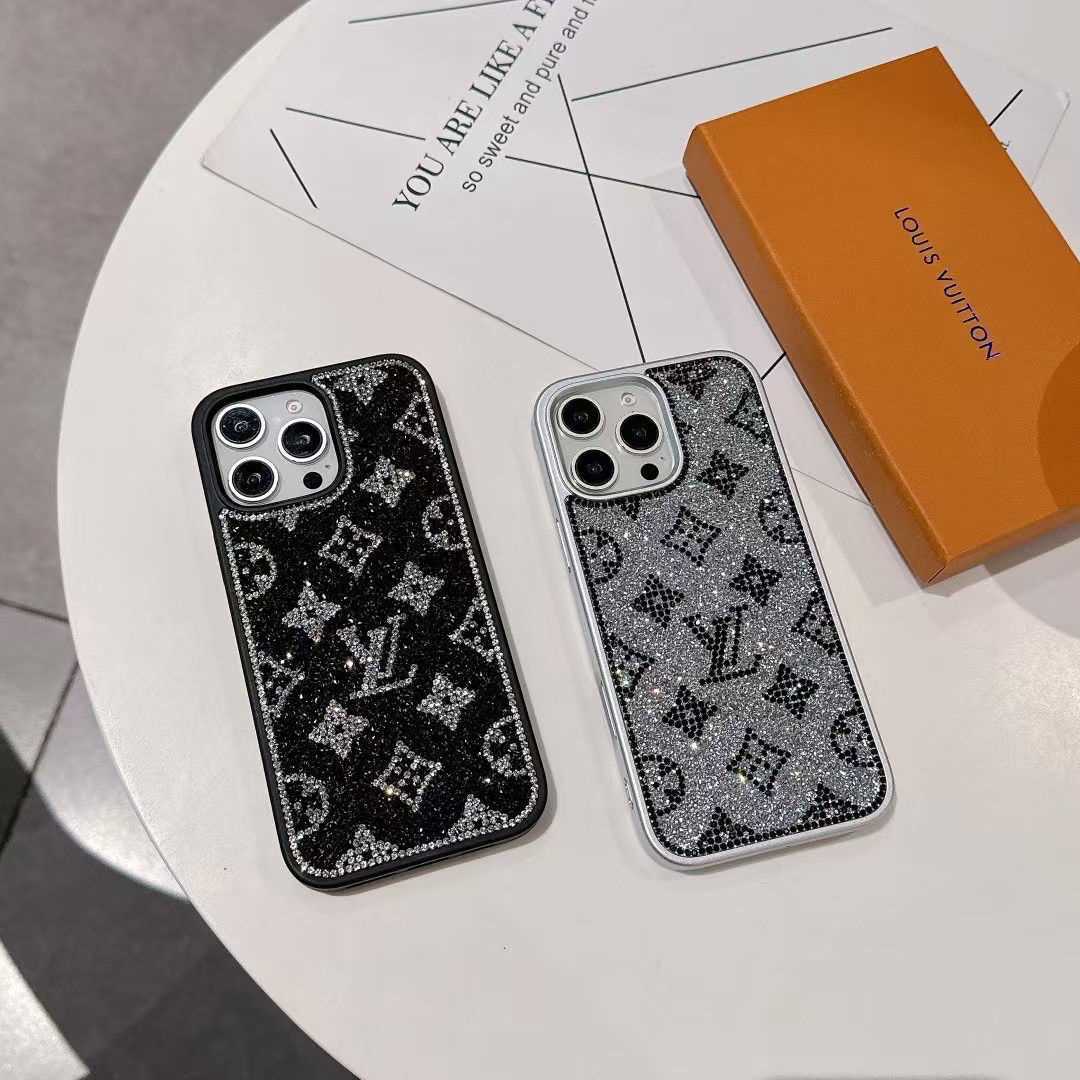 ラグジュアリーグリッターホログラフィックY-S-L-Inspired iPhoneケース – ダイヤモンドシャインエディション