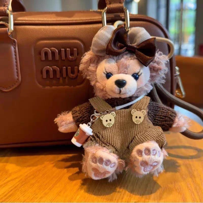 Limited Edition Sherry May Plush Keychain - Luxe Teddy Bear Bag Charm för designerhandväskor