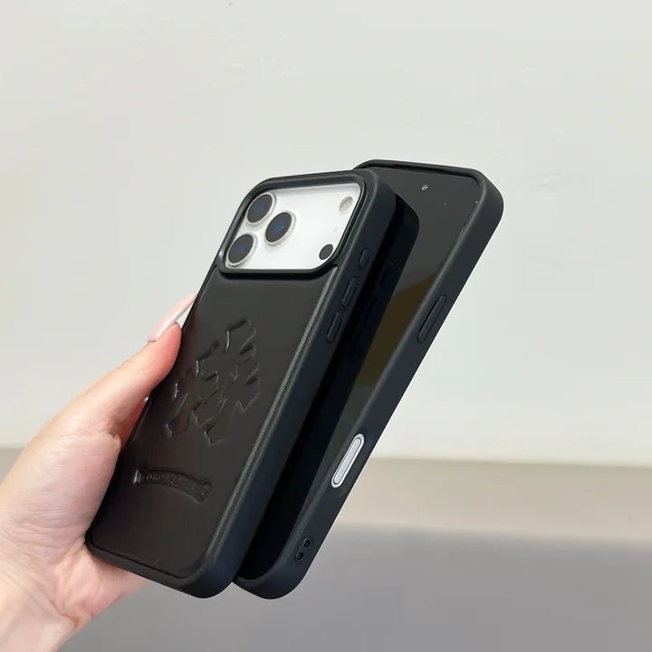 Premium kunstleer iPhone-hoesje