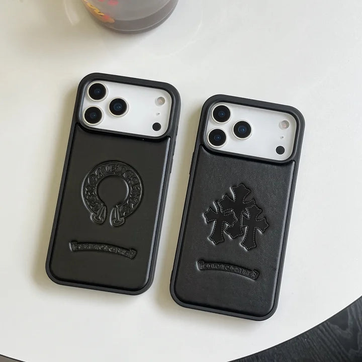Premium kunstleer iPhone-hoesje