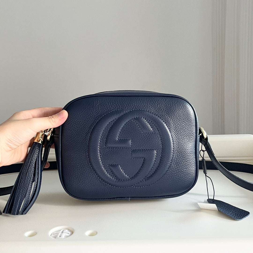 Bolsa Crossbody de Couro Pebbled Avançada