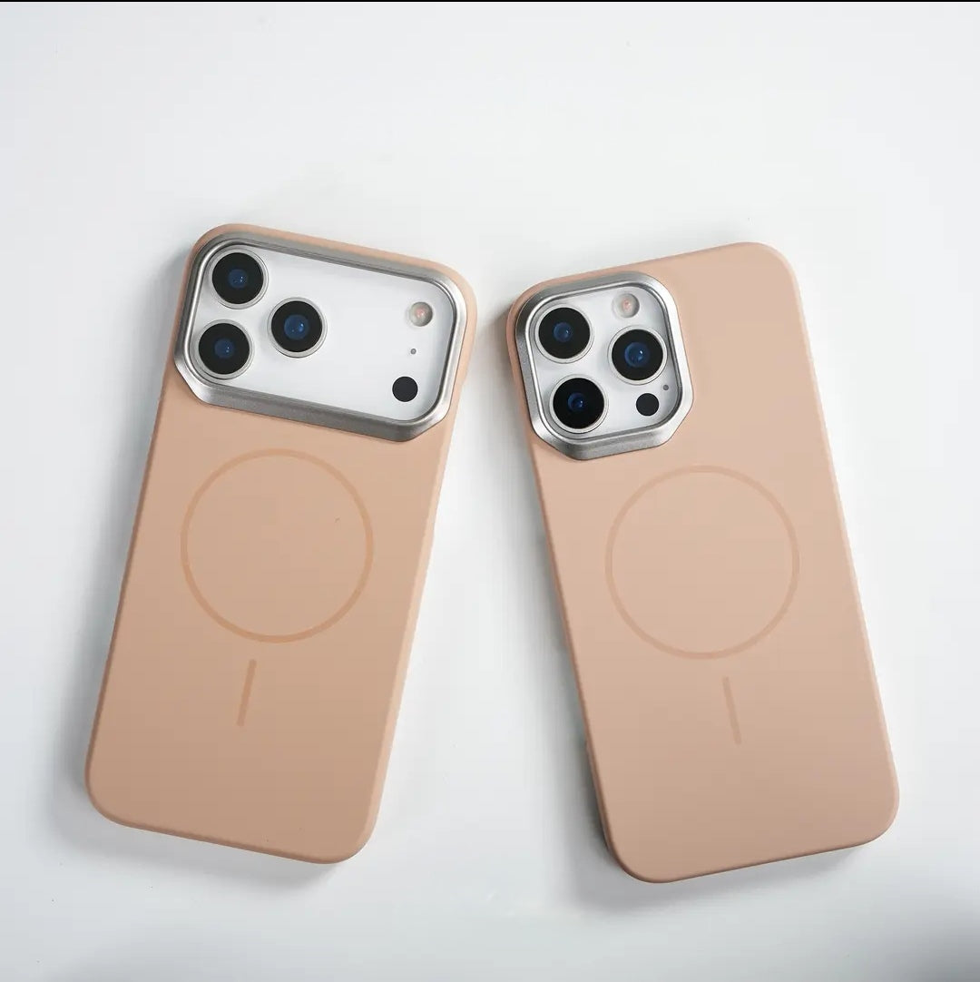Nueva funda delgada para teléfono magnético de tacto desnudo 08