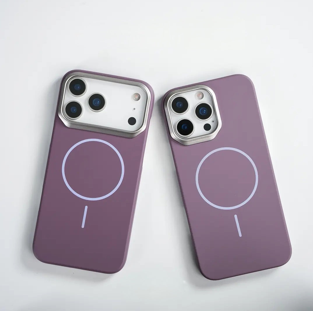 Nueva funda delgada para teléfono magnético de tacto desnudo 08