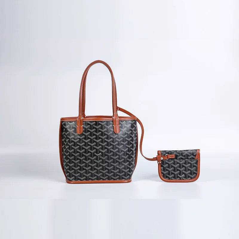 Parisian Luxury Geometric Tote Bag – Elegant & Allsidig 013
