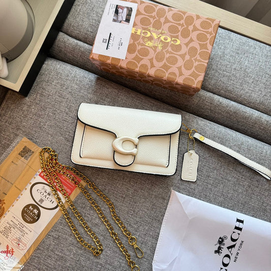 Bolso de mano de cuero de lujo ligero