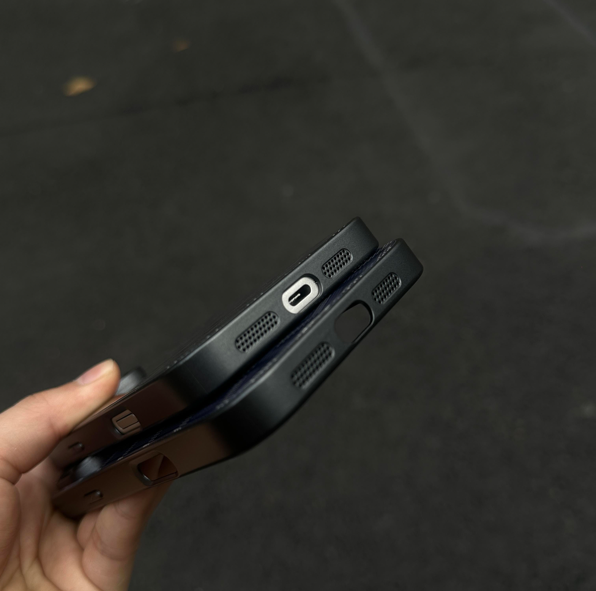 G-Y ラグジュアリー ジオメトリック モノグラム iPhone ケース