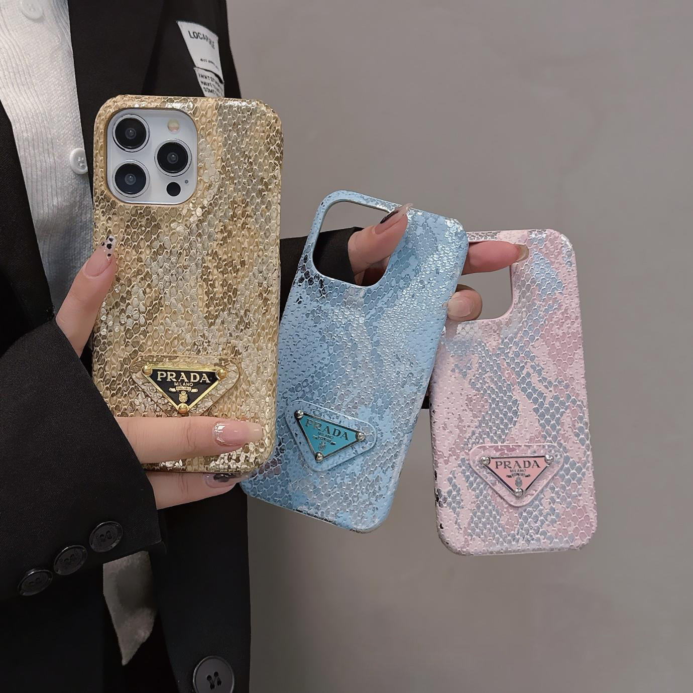 Capa luxuosa para iPhone em cor gradiente