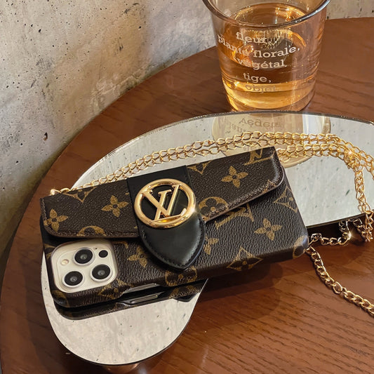 高級クロスボディカードホルダーiPhoneケース